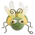Floristik24 Figura da giardino ape, figura decorativa insetto in metallo H9.5cm verde giallo