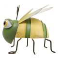 Floristik24 Figura da giardino ape, figura decorativa insetto in metallo H9.5cm verde giallo