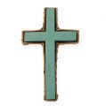 Floristik24 Croce floreale in schiuma grande verde 53 cm 2 pezzi decorazione tomba