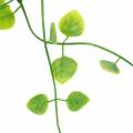 Floristik24 Ghirlanda di foglie 87cm verde artificiale a 2 fili