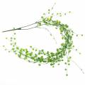 Floristik24 Ghirlanda di foglie 87cm verde artificiale a 2 fili