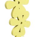 Floristik24 Ghirlanda di fiori in legno giallo Ø35cm 1pz