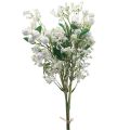 Floristik24 Bouquet di fiori artificiali fiori di seta ramo di bacche bianco 48 cm