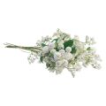 Floristik24 Bouquet di fiori artificiali fiori di seta ramo di bacche bianco 48 cm