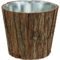 Floristik24 Grande vaso da fiori, fioriera, decorazione corteccia d&#39;albero Ø22,5cm H20cm