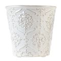 Floristik24 Vaso da fiori fioriera in ceramica bianco crema beige Ø13,5 cm 2 pezzi