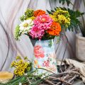 Floristik24 Vaso per fiori deco brocca in metallo vintage decorazione del giardino fioriera H23cm