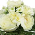Floristik24 Bouquet da sposa bianco Ø30cm H 28cm