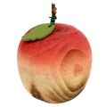 Floristik24 Pera e mela in legno, assortimento 6,5 cm-8,5 cm 4 pezzi