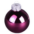 Palline per albero di Natale Palline per albero in vetro Berry Mix Ø5cm 24 pezzi Berry rosa beige crema lucido | Floristik24.it