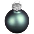 Palline per albero di Natale in vetro verde madreperla grigio Ø5cm 24 pz | Floristik24.it