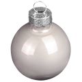 Palline per albero di Natale in vetro verde madreperla grigio Ø5cm 24 pz | Floristik24.it