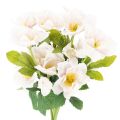 Floristik24 Mazzo di rose natalizie artificiali, bouquet di Natale, 35 cm, 6 pezzi