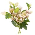 Floristik24 Decorazione natalizia con rose artificiali, mazzo da 4 pezzi da 30 cm.