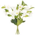 Rose di Natale artificiali, mazzo di fiori artificiali decorativi bianchi, 40 cm, 4 pezzi | Floristik24.it