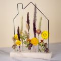 Floristik24 Barra per fiori in scatola fai da te con casa di fiori secchi 34,5×24,5 cm