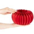 Decorazione di carta a nido d'ape, zucca di carta rotonda, moderna, per la tavola, 24 cm, 4 pezzi | Floristik24.it