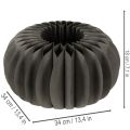 Decorazione da tavola in carta a nido d'ape a forma di zucca, pieghevole, rotonda, 34 cm, 2 pezzi | Floristik24.it