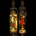Floristik24 Bottiglia decorativa LED fenicottero 37,5 cm bianco caldo 2 pezzi