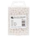 Perline decorative bianche, Ø8mm, 250 pezzi | Floristik24.it
