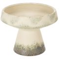 Floristik24 Ciotola decorativa in ceramica, color crema grigio-verde, Ø20cm, H16cm