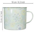 Tazza decorativa, vaso per piante, mandala, smaltata, Ø13cm H12cm | Floristik24.it
