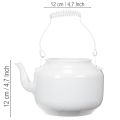 Teiera decorativa in metallo dall'aspetto vintage, ideale per composizioni floreali. | Floristik24.it