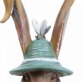 Deco coniglio coniglio busto decorazione figura testa di coniglio 18 cm