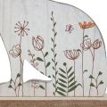 Floristik24 Coniglietto decorativo seduto in legno Coniglietto pasquale in legno 26×19,5 cm