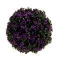 Floristik24 Palla decorativa viola fatta di fiori palla per piante artificiali Ø15cm 1pz