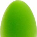 Floristik24 Uovo di Pasqua decorativo verde H25cm Decorazione di Pasqua uova decorative floccate