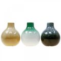 Floristik24 Vasi decorativi, set di vasi in ceramica sferici H10.5cm Ø9cm 3pz