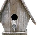Casetta per uccelli decorativa da appendere Birdhouse Deco Grey H22cm