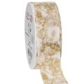Floristik24 Nastro regalo con motivi vegetali, nastro decorativo con aneto, largo 40 mm, lungo 20 m.