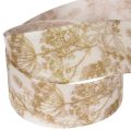 Nastro regalo con motivi vegetali, nastro decorativo con aneto, largo 40 mm, lungo 20 m. | Floristik24.it