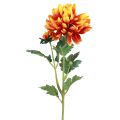 Floristik24 Decorazione di fiori artificiali dalie fiori artificiali arancione 62 cm