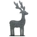 Floristik24 Cervo Figura da decorare in feltro 60 cm grigio