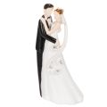 Floristik24 Statuetta decorativa raffigurante una coppia di sposi, 10,5 cm