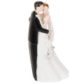 Statuetta decorativa raffigurante una coppia di sposi, 10,5 cm | Floristik24.it