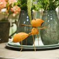 Floristik24 Figura decorativa formica in metallo con rastrello decorazione da giardino ruggine 21,5 cm