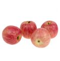 Floristik24 frutti decorativi Deco-mela rosso-arancio Ø9cm 4 pezzi