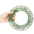 Ghirlanda decorativa in rete metallica verde per progetti fai da te, 19 cm, 2 pezzi | Floristik24.it