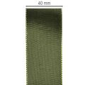 Nastro di raso per confezioni regalo, nastro di taffetà, verde, largo 40 mm, lungo 5 m. | Floristik24.it