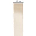 Nastro decorativo in taffetà satinato beige, 25 mm, 50 m | Floristik24.it