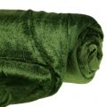 Floristik24 Tessuto decorativo Velluto verde muschio 140 cm x 300 cm