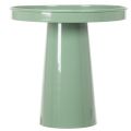 Piatto decorativo in metallo, verde, base rotonda, vassoio per composizioni floreali, 20 cm | Floristik24.it