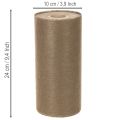 Rotolo di decorazione da tavola in tessuto non tessuto, 24 cm x 25 m, marrone, per tavole festive | Floristik24.it