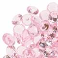 Floristik24 Pietre decorative diamante acrilico rosa chiaro Ø1,2 cm 175 g per la decorazione di compleanno