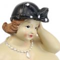 Floristik24 Figura decorativa donna paffuta, figura di donna grassa, decorazione bagno H23cm