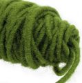 Floristik24 Filo di stoppino cordone di feltro cordone di lana verde muschio Ø5mm 50m